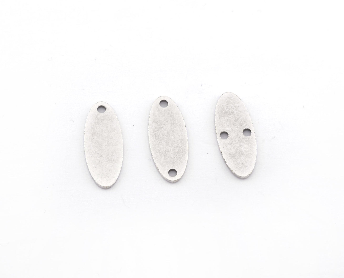 Oval Shape Charms, Connector, Earring Charms, Antique silver plated brass 20x8 mm thickness 0.8mm 4991 as