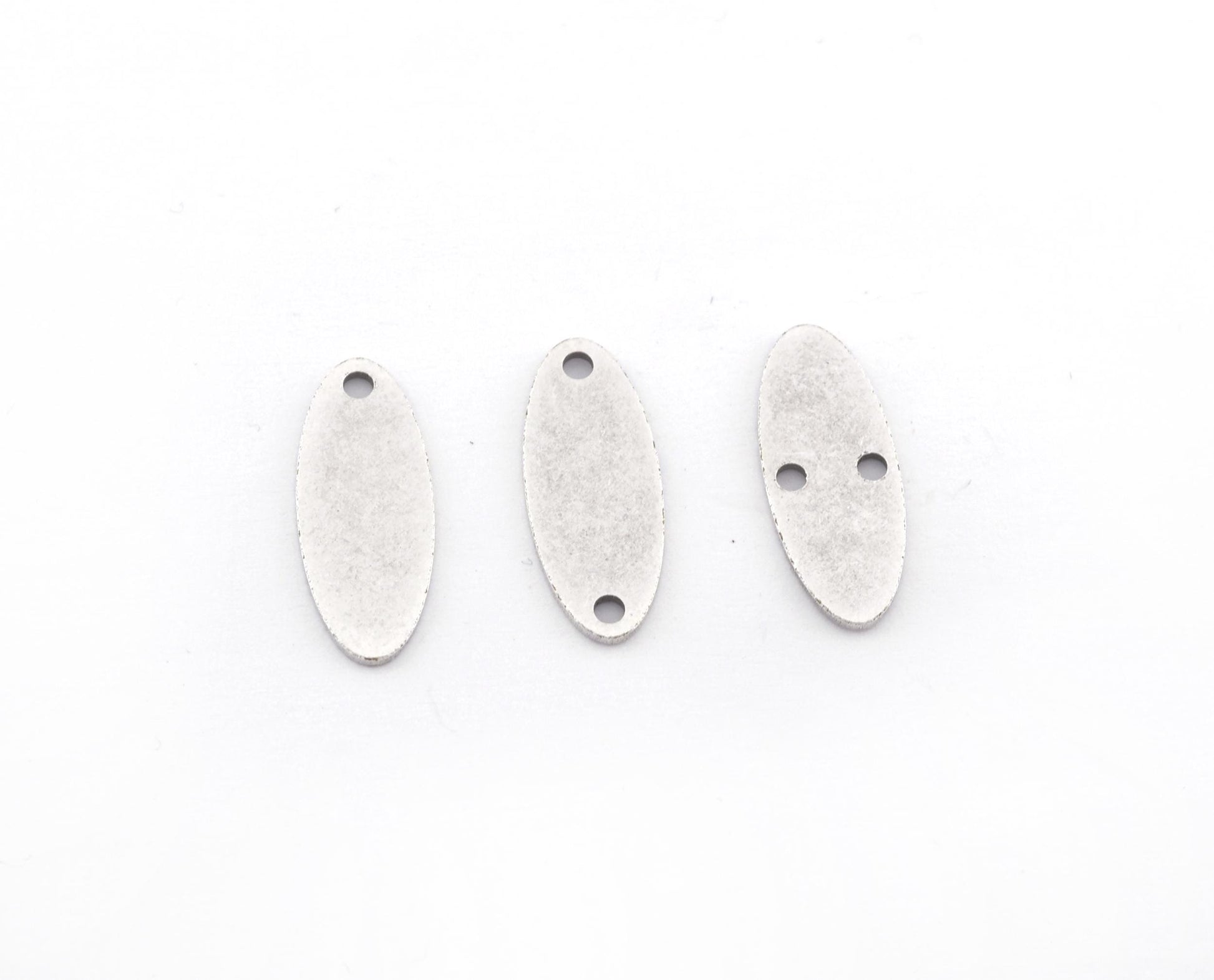 Oval Shape Charms, Connector, Earring Charms, Antique silver plated brass 20x8 mm thickness 0.8mm 4991 as