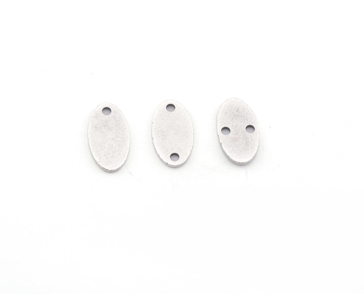 Oval Shape Charms, Connector, Earring Charms, Antique silver plated brass 15x8 mm thickness 0.8mm 4992 as