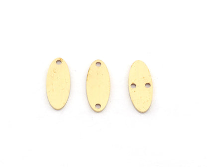 Oval Shape Charms, Connector, Earring Charms, Raw brass 20x8 mm thickness 0.8mm 4991 R