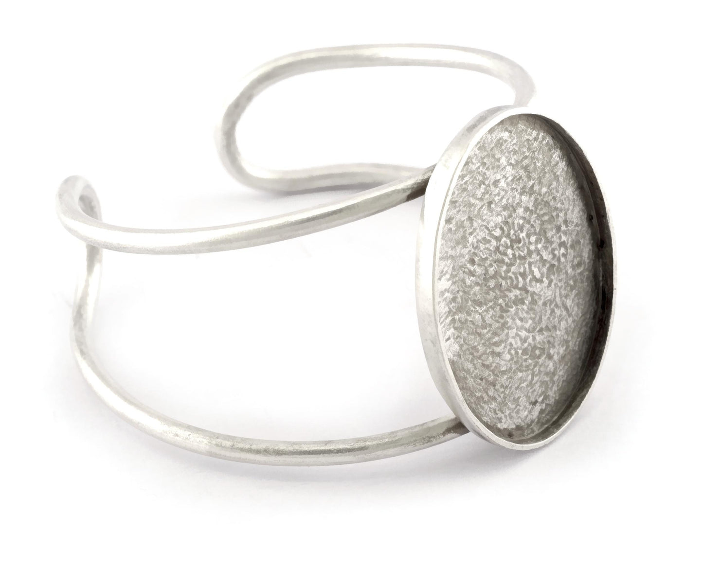 Oval Bracelet Blank Resin Blank, Cabochon Mounting, Bracelet Making, Bracelet that fits perfectly on the Wrist Adjustable 40x30mm Blank 5555