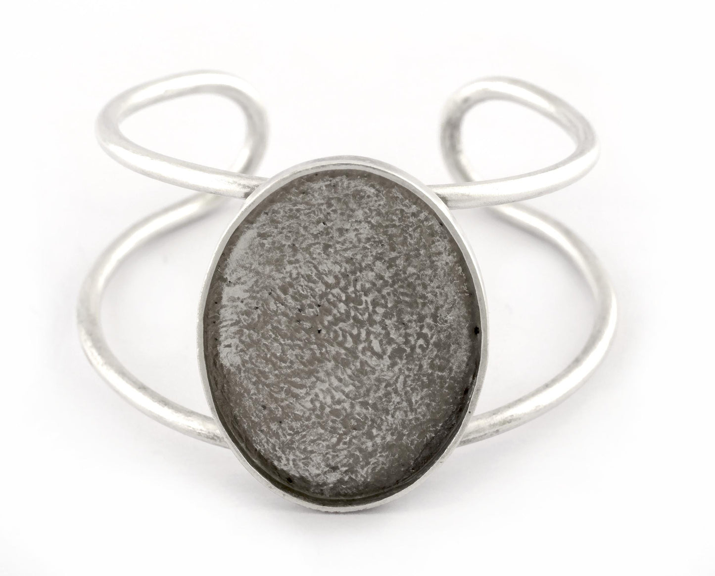 Oval Bracelet Blank Resin Blank, Cabochon Mounting, Bracelet Making, Bracelet that fits perfectly on the Wrist Adjustable 40x30mm Blank 5555