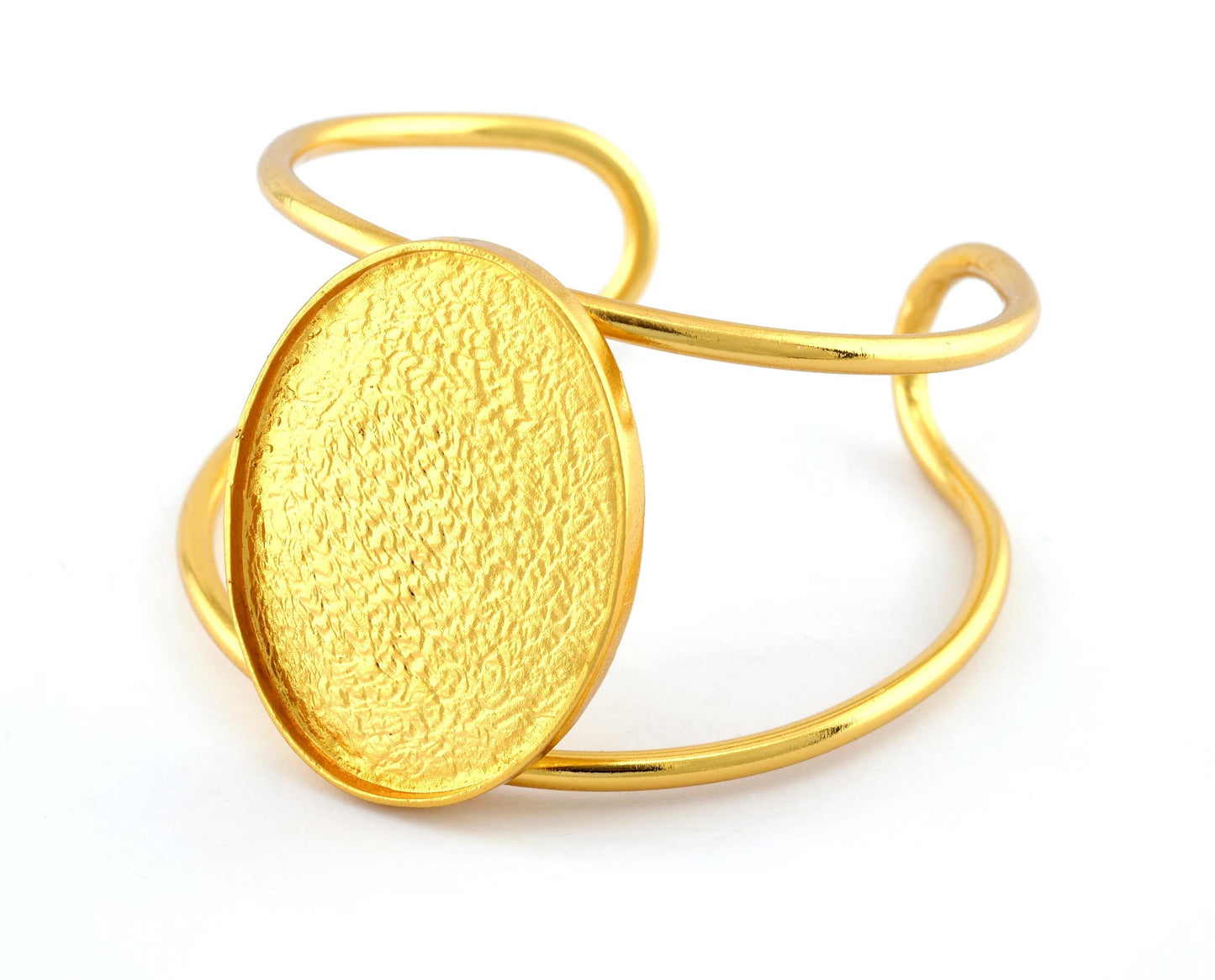 Oval Bracelet Blank Resin Blank, Cabochon Mounting, Bracelet Making, Bracelet that fits perfectly on the Wrist Adjustable 40x30mm Blank 5555