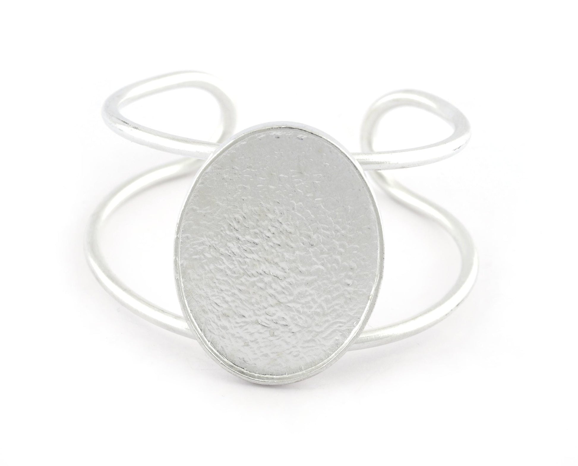 Oval Bracelet Blank Resin Blank, Cabochon Mounting, Bracelet Making, Bracelet that fits perfectly on the Wrist Adjustable 40x30mm Blank 5555