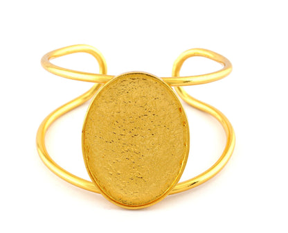 Oval Bracelet Blank Resin Blank, Cabochon Mounting, Bracelet Making, Bracelet that fits perfectly on the Wrist Adjustable 40x30mm Blank 5555