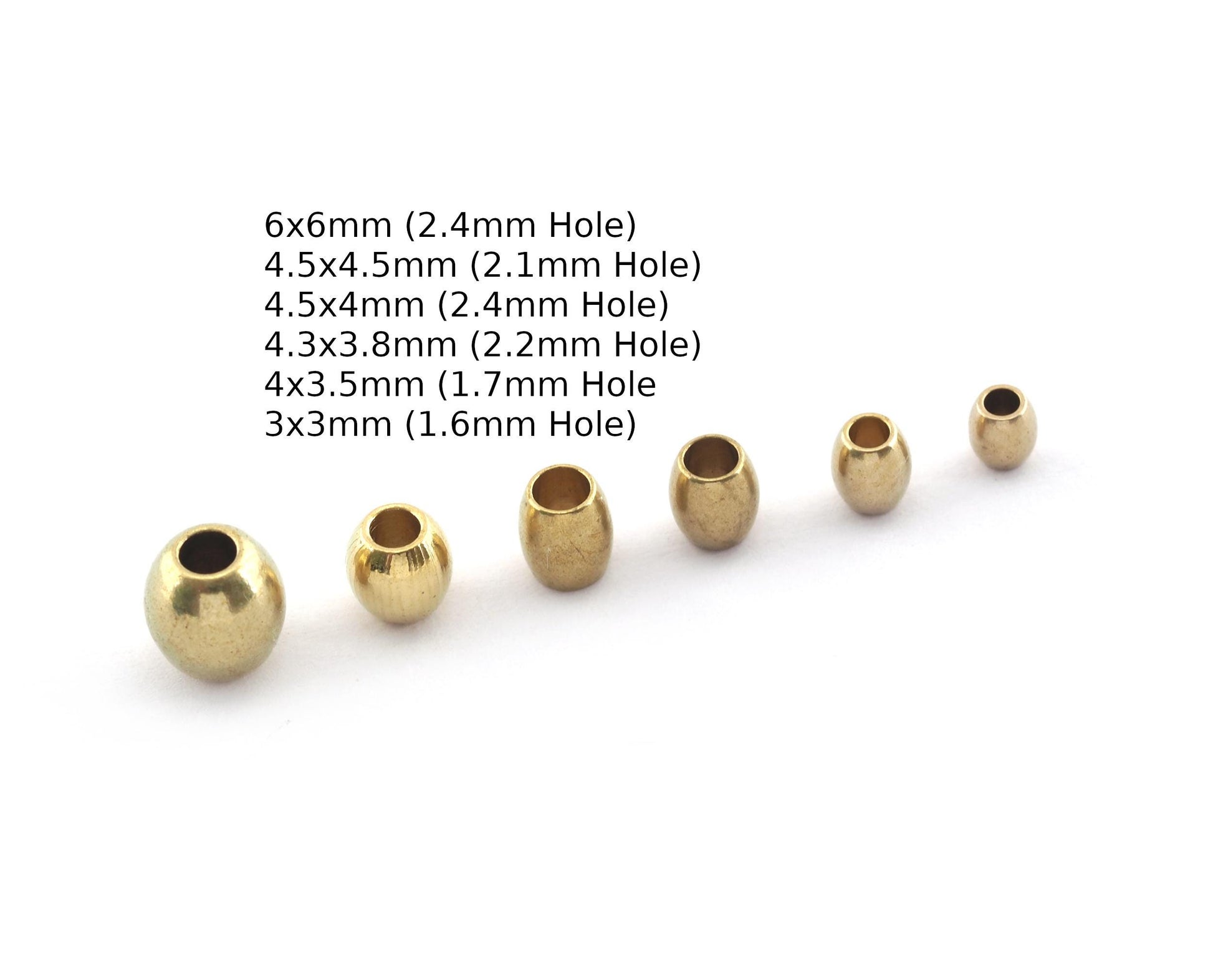 Small Barrel Beads, Tube Middle Hole Beads, Jewelry Beads Raw Brass, Spacer Holder jewelry finding BAB2 BAB1 2044 2045 2046 2047 2048 2049