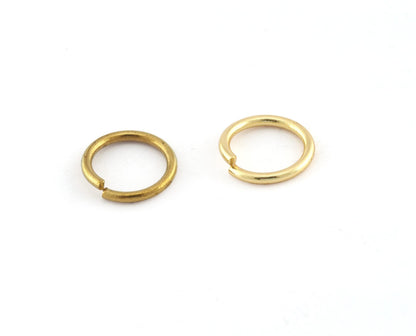 Open jump ring hoops findings 13mm (Wire thickness 1.5mm ) raw brass Rose gold or shiny gold plated jumpring 2355-60