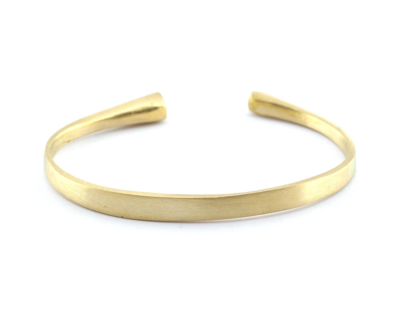 Flat Plain Bracelet , Bracelet Base Blank Raw Brass Antique Silver Shiny Silver Shiny Gold Plated Solid Brass (60mm size - Adjustable ) 5571