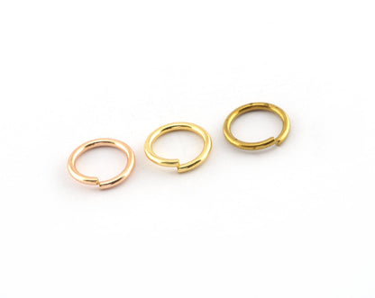 Open jump ring hoops findings 13mm (Wire thickness 1.5mm ) raw brass Rose gold or shiny gold plated jumpring 2355-60