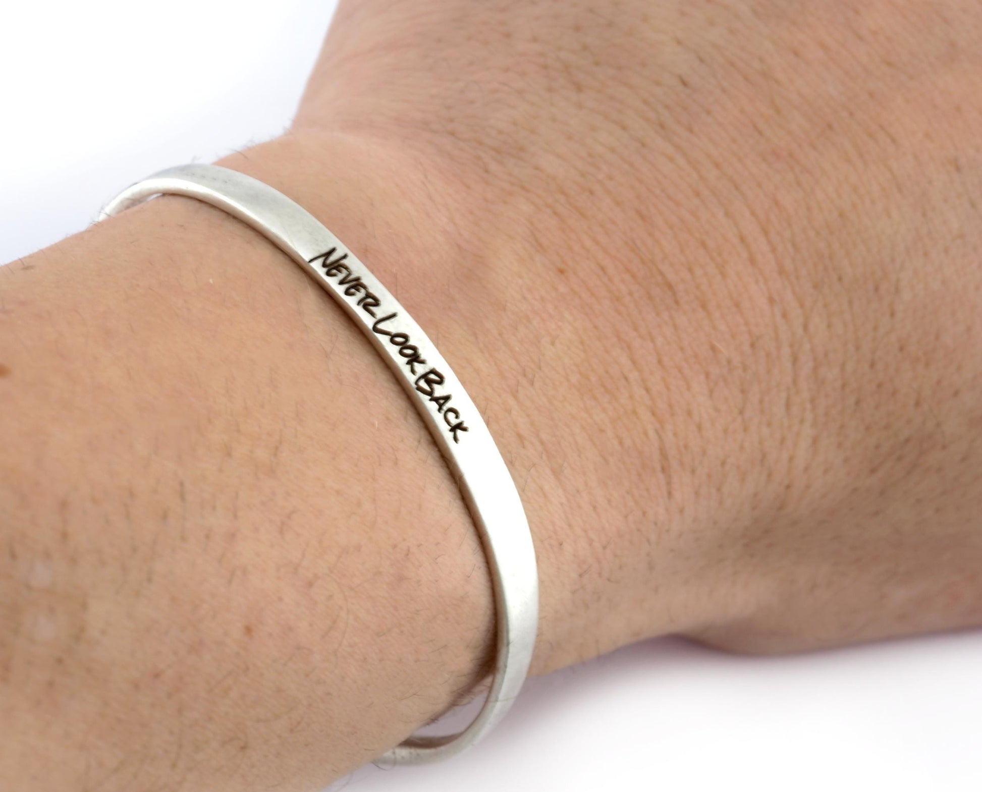 Text Bracelet , Name Bracelet Gold Silver Color Options (Adjustable ) LZR01