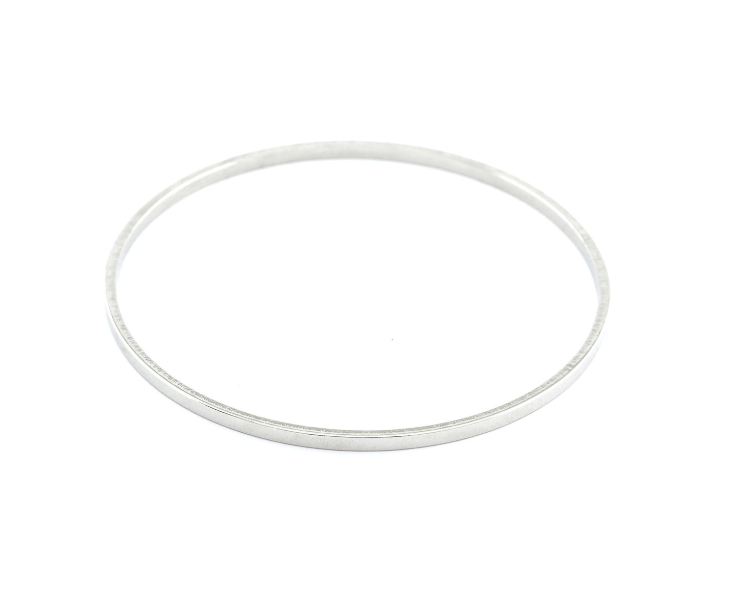 Modern minimal hoop bracelet Base, Shiny Gunmetal tone (60mm inside) 5577 GM
