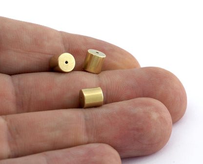 Cylinder Metal Beads Raw brass tube 6x6mm (hole 1mm) Cylinder Jewelry Making Beads bab1 5580