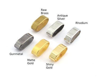 Slider Beads Spacer Findings, leather, ribbon ,cord ,slider Brass plated options rhodium gold silver, 18x9x6mm spacer hole 16x7mm bab OZ2324