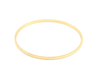 Modern minimal hoop bracelet Base, Shiny Gold tone (60mm inside) 5577 GT