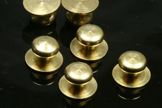 25 pcs 6x3,8mm raw brass mini bollard