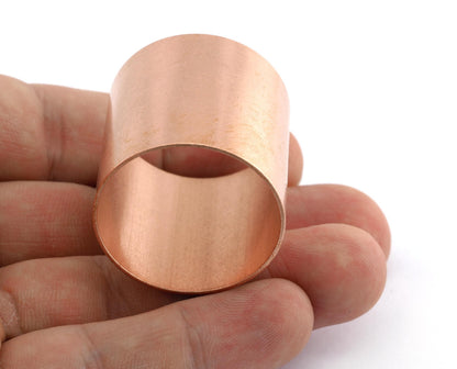 Cylinder copper tube 33x33mm home decoration, artistic designs, handmade furniture (30mm inner size) raw copper bab30 5601