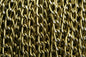 Aluminum Sparkle Bright Faceted Curb Chain 10 mt 33 feet 3.5x6mm Antique Yellow anodized z080