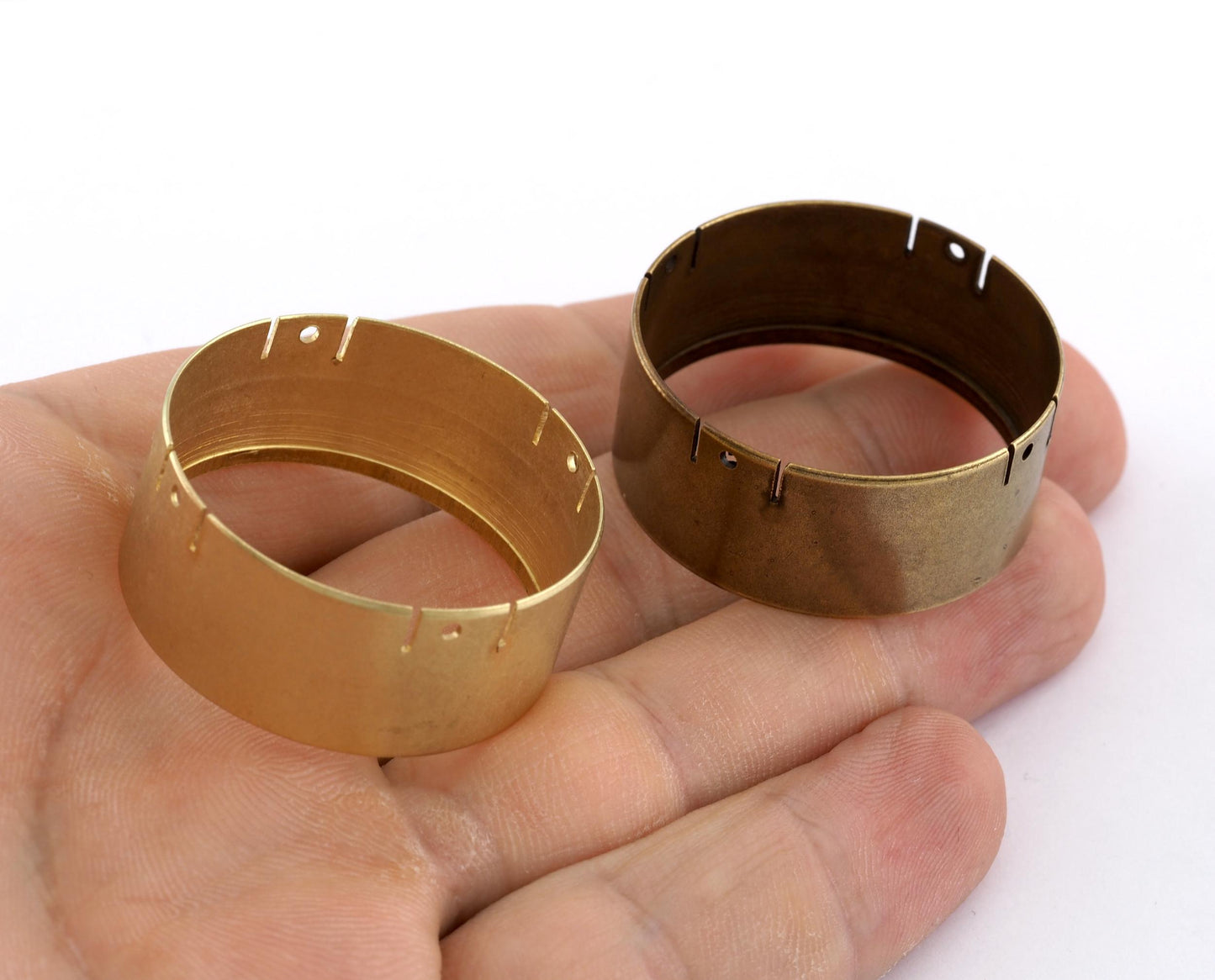 Cylinder brass parts 35x15mm home decoration, artistic designs, handmade furniture (34mm inner size) brass or antique bronze bab34 5602