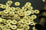 1000 Pcs Raw Brass 6,5mm circle middle hole raw brass charms ,raw brass findings 84R-130 tmlp