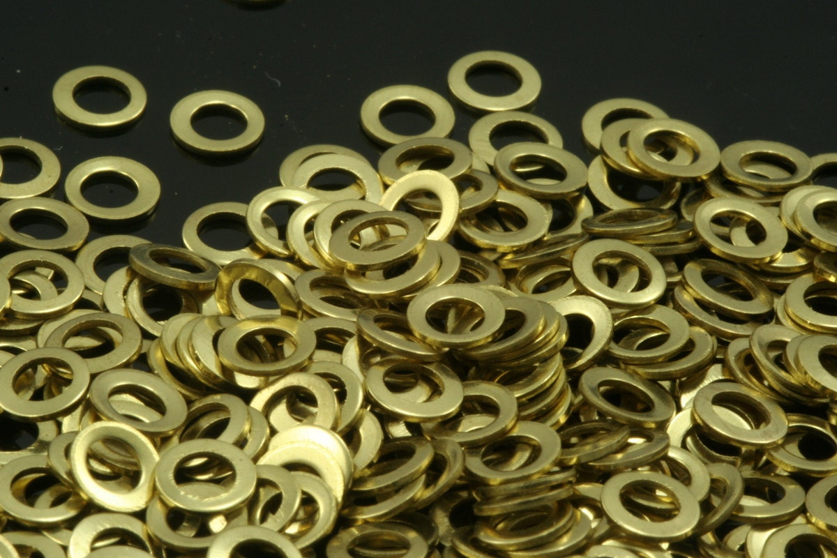 Circle Links, Seamless Ring Circle Connectors for Jewelry Making 500 pcs 4,5mm raw brass 298R-20 tmlp