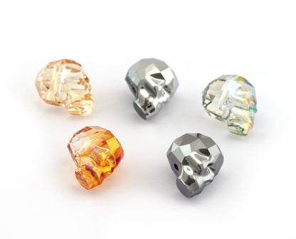 Skull beads 5750 Swarovski® 14mm with a hole in the middle Multi Colors Cab153