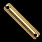 Curved rectangle 100 pcs raw brass 20x4mm two 2 hole connector charms ,findings 655R-29