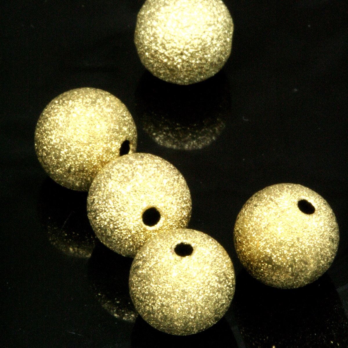 6 pcs 16mm hole 13 gauge 1,8mm stardust raw brass spacer bead , findings bab1.8 435