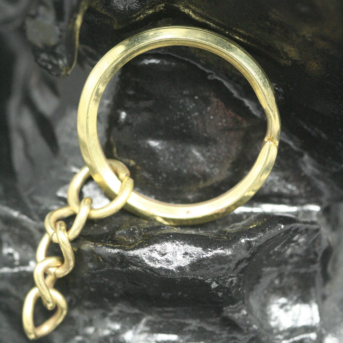 raw brass keychain 4 pcs 30mm 177