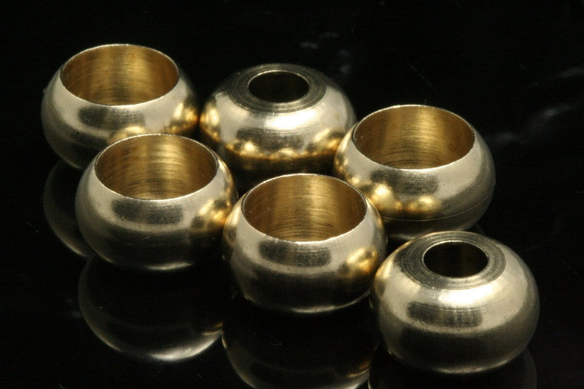 brass end caps 10 pcs raw brass 13.7x7.3mm 1004R ENC10