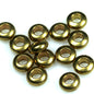 30 pcs 5,8mm 1/4" (hole 3,8mm 5/32") raw solid brass spacer bead donut shape, Findings bab3.8-9 tmlp 1465