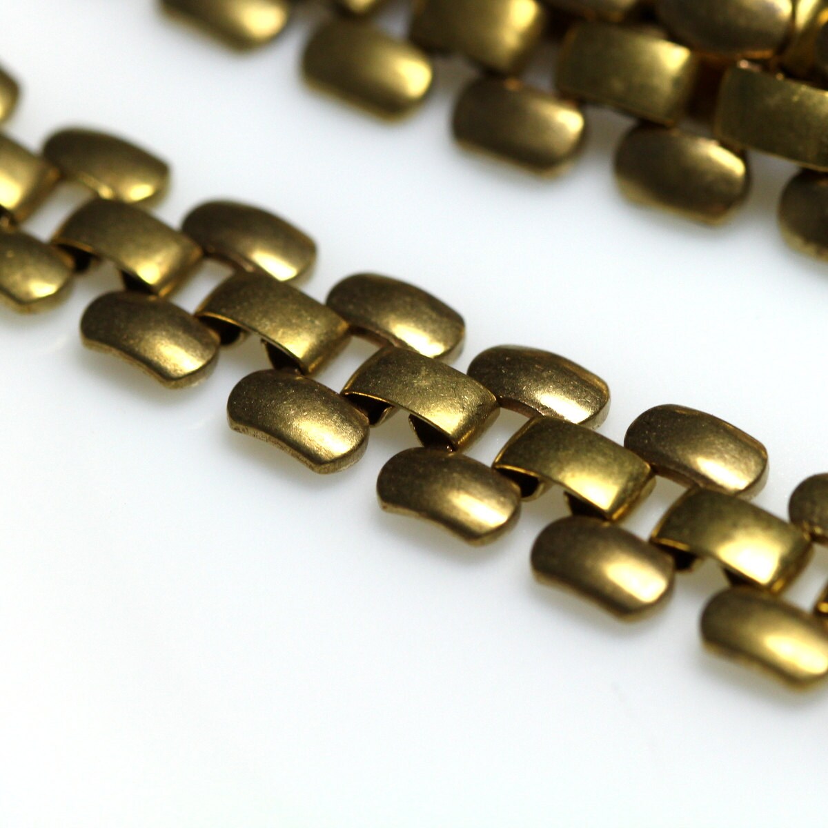 3/8" 10 mm raw brass chain for bracelet finding chain z052