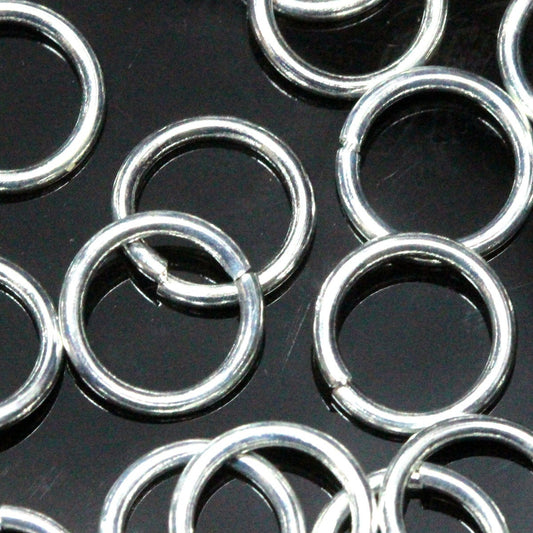 Open jump ring 10mm 17 gauge( 1,2mm ) silver plated brass jumpring 1017JS-26 1169S