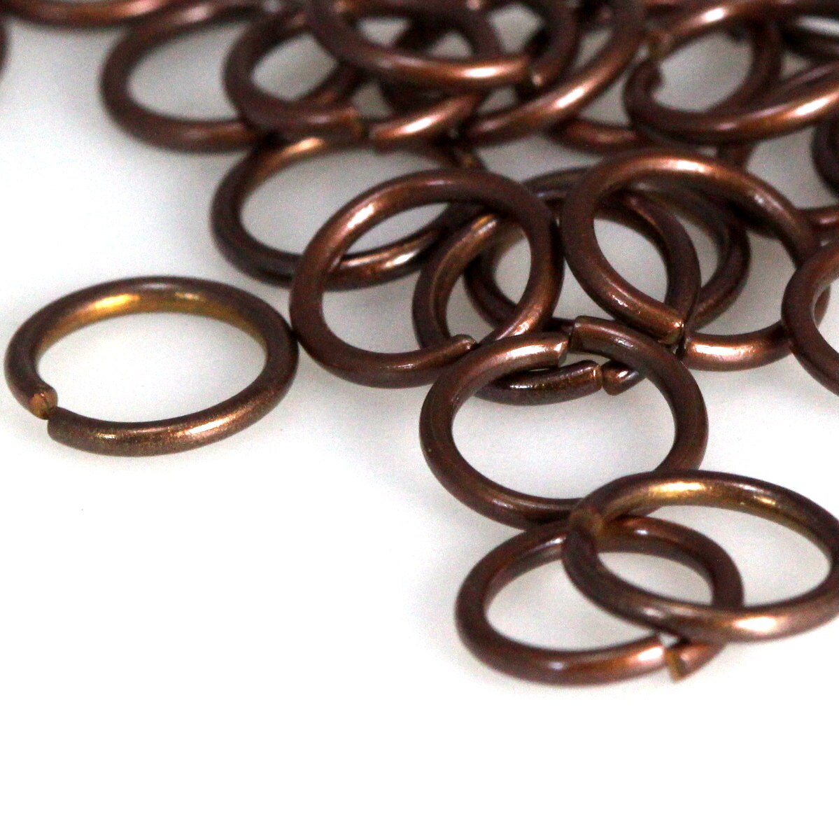 Open jump ring 9mm 17 gauge( 1,2mm ) antique copper tone brass jumpring 917JC-24 1166AC