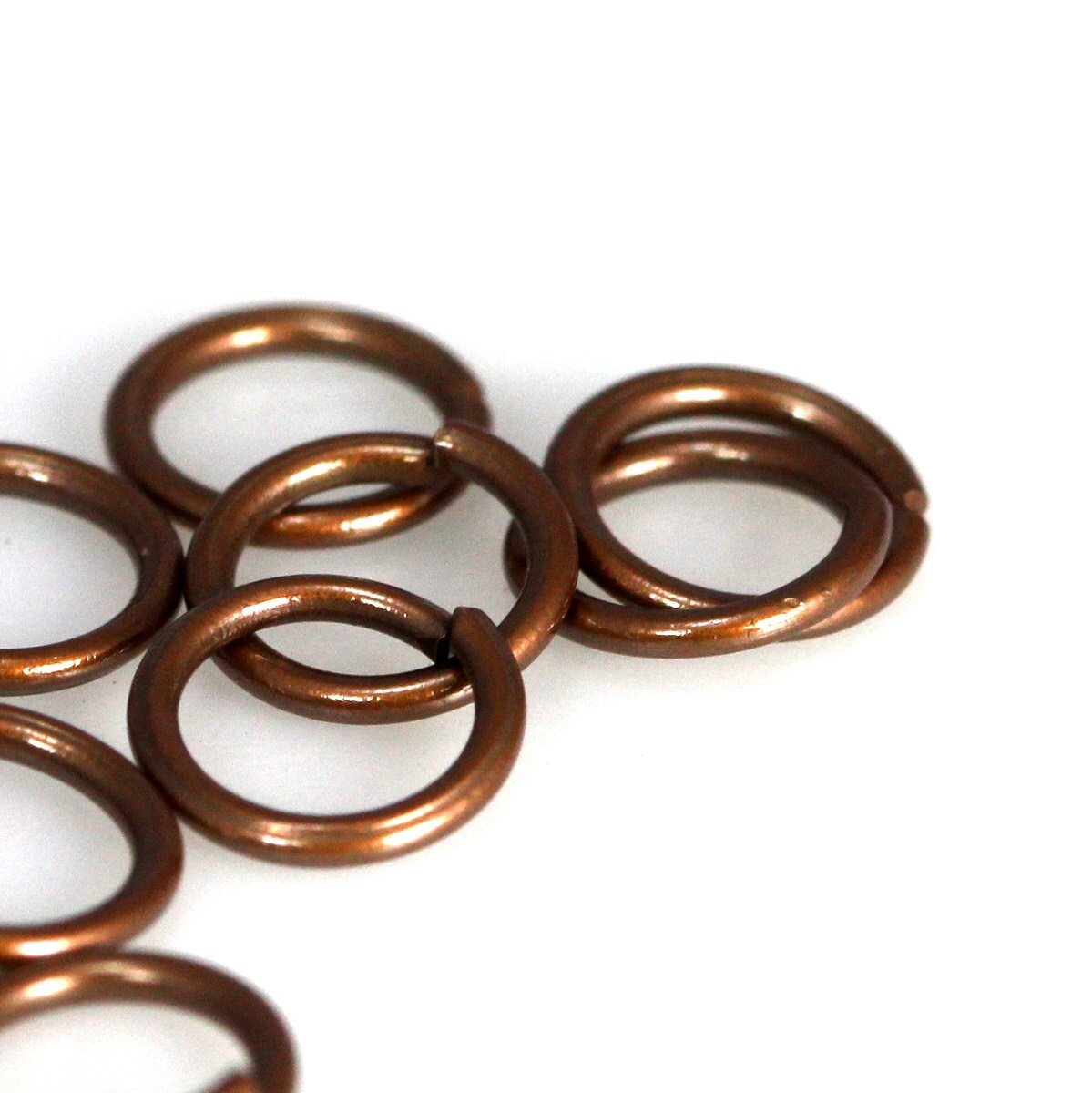 Open jump ring 6mm 20 gauge( 0,8mm ) antique copper tone brass jumpring 620JC-22 1159AC