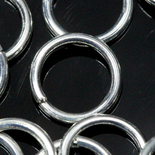 Open jump ring 24mm US11.5 15 gauge( 1,5mm ) silver plated brass jumpring 2415JS-53 236