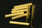 round tube finding 5 pcs 3,5x25mm ( 2,4mm hole) gold plated alloy charm 287