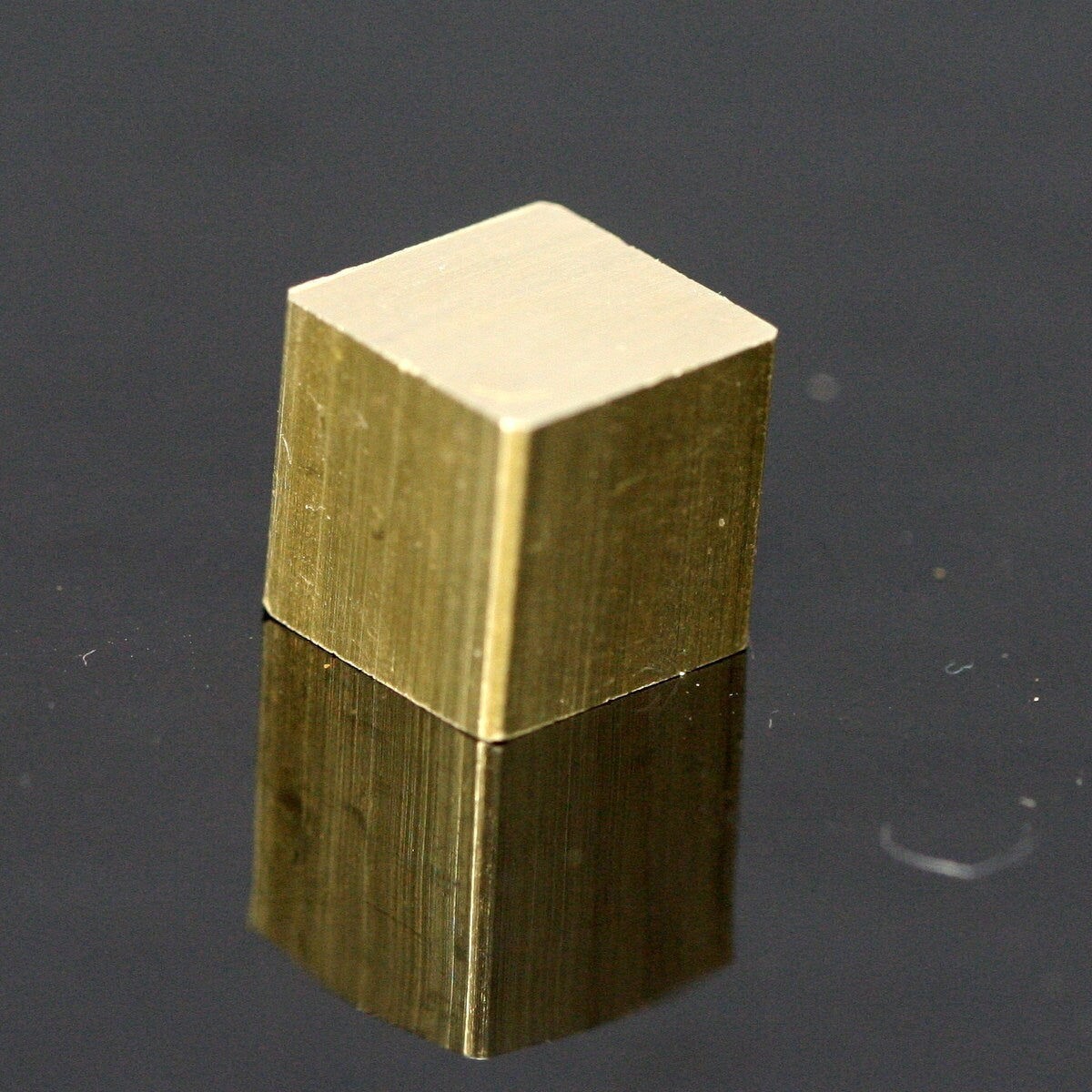 10mm raw brass square cube stamping M63