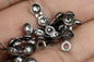 clam shell knots cover terminators 100 pcs 4x13mm gun metal tone brass ball crimp bead tips findings CS4G-14 1919