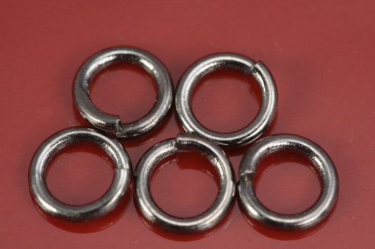 Open jump ring 5mm 20 gauge( 0,8mm ) gun metal tone brass jumpring 520JG-5.6 1157G