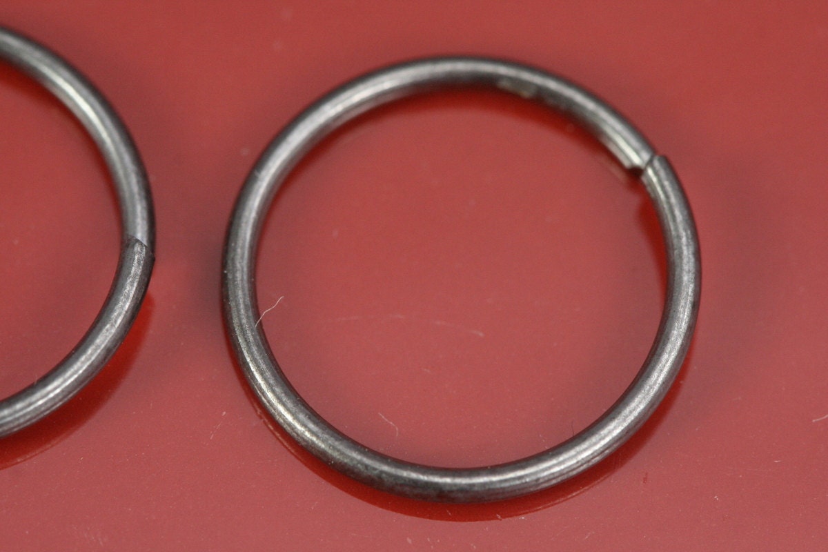 Open jump ring 100 pcs 15mm 17 gauge ( 1.2mm ) gunmetal tone brass 1517-42JG 1178GM