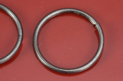 Open jump ring 100 pcs 15mm 17 gauge ( 1.2mm ) gunmetal tone brass 1517-42JG 1178GM
