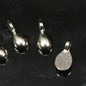 100 pcs 9mm nickel plated alloy finding curved pendulum drops charm pendant 931-29