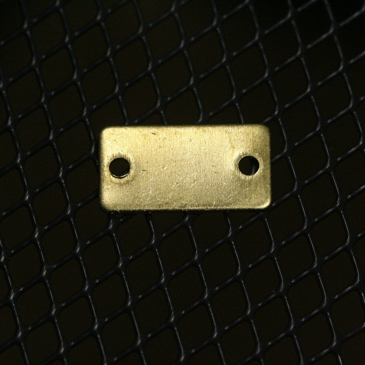 Rectangle shape stamping blank 60 pcs 8x15x0.8mm (20 gauge) raw brass two hole 1209RC-48