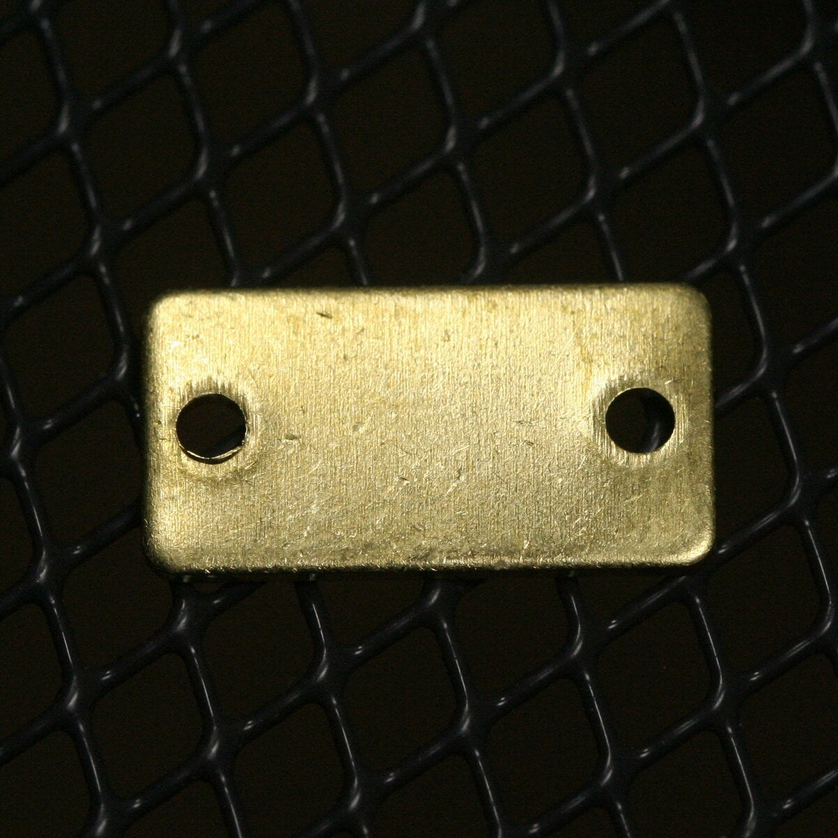 Rectangle shape stamping blank 60 pcs 8x15x0.8mm (20 gauge) raw brass two hole 1209RC-48