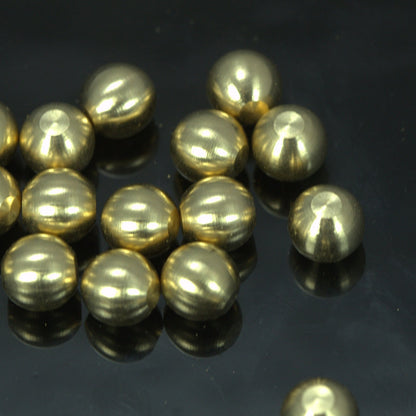 sphere without hole 8mm raw solid brass 1464