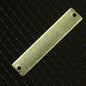 Rectangle shape stamping blank two hole 30 pcs 8x40x0.8mm (20 gauge) raw brass 1214RC-63