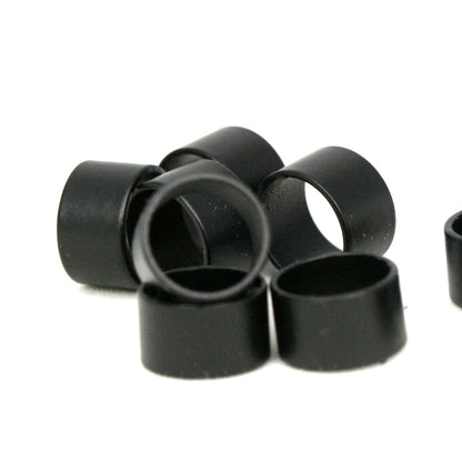 10x6mm (hole 9mm) black painted solid brass spacer bead , findings bab9 1591B