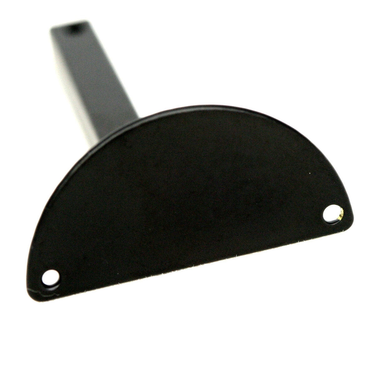 black painted brass 30x15x0.8mm semi circle blanks half moon shape pendant (2mm 0,08" 12 gauge hole) SCS Oz1985B