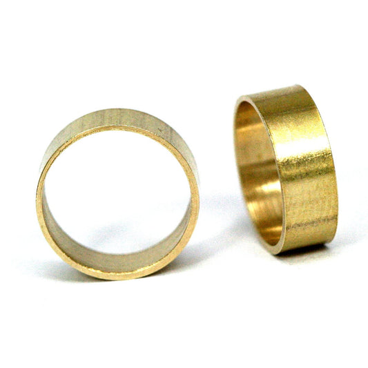 Raw brass round ring 10x3.5mm 3/8"x9/64" finding cylinder industrial design 1305R