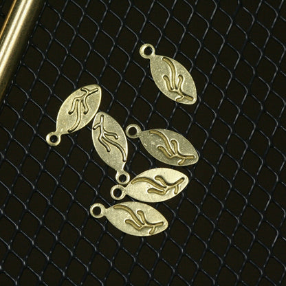 raw brass textured drop pendant 200 pcs 13x5.5mm 1240R-30 tmlp